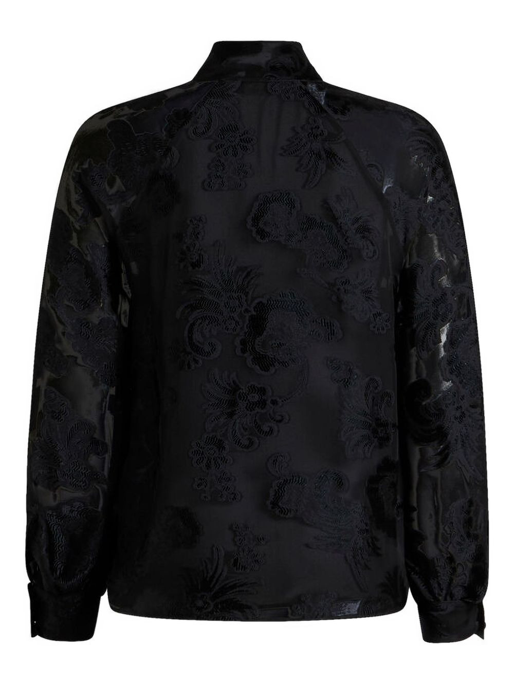 paisley-pattern chiffon blouse - 2