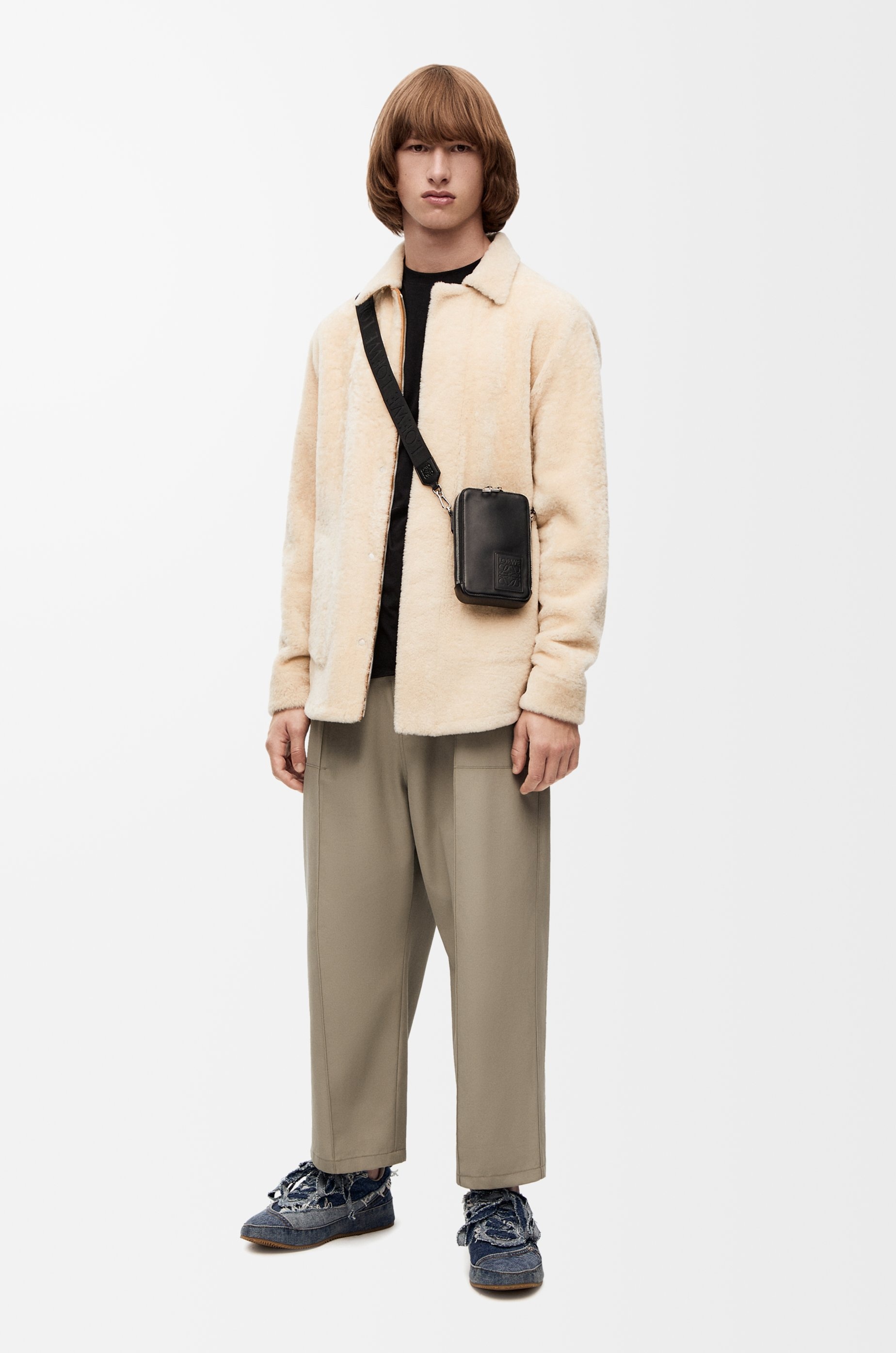 Vertical Crossbody Pocket in satin calfskin - 8