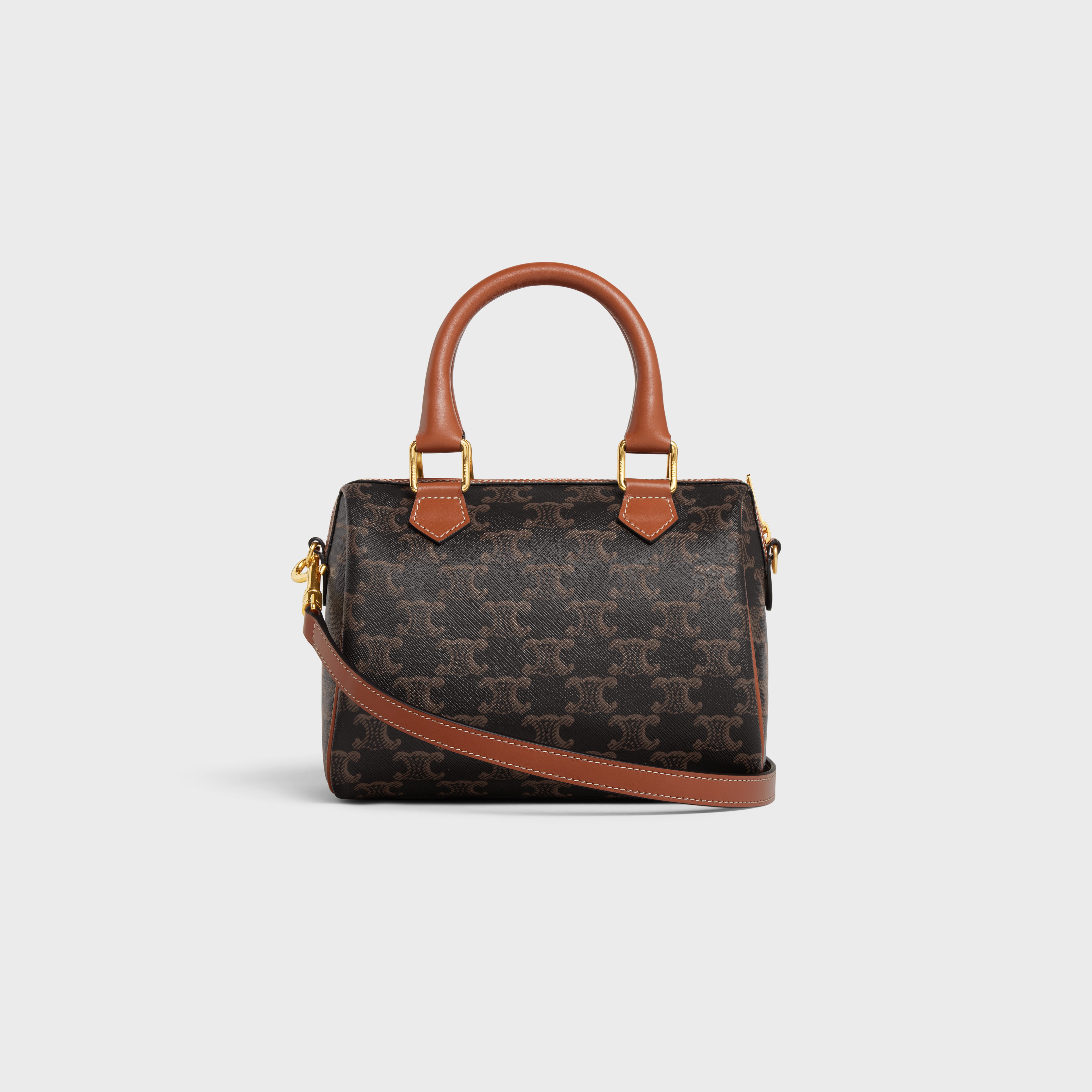 SMALL BOSTON in Triomphe Canvas and calfskin - 3