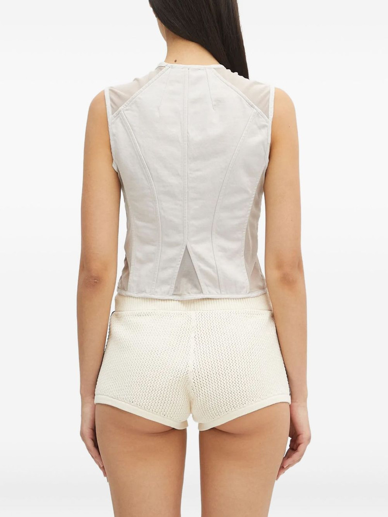 panelled sleeveless vest 3