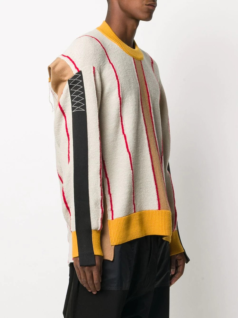deconstructed crew neck sweatshirt 4
