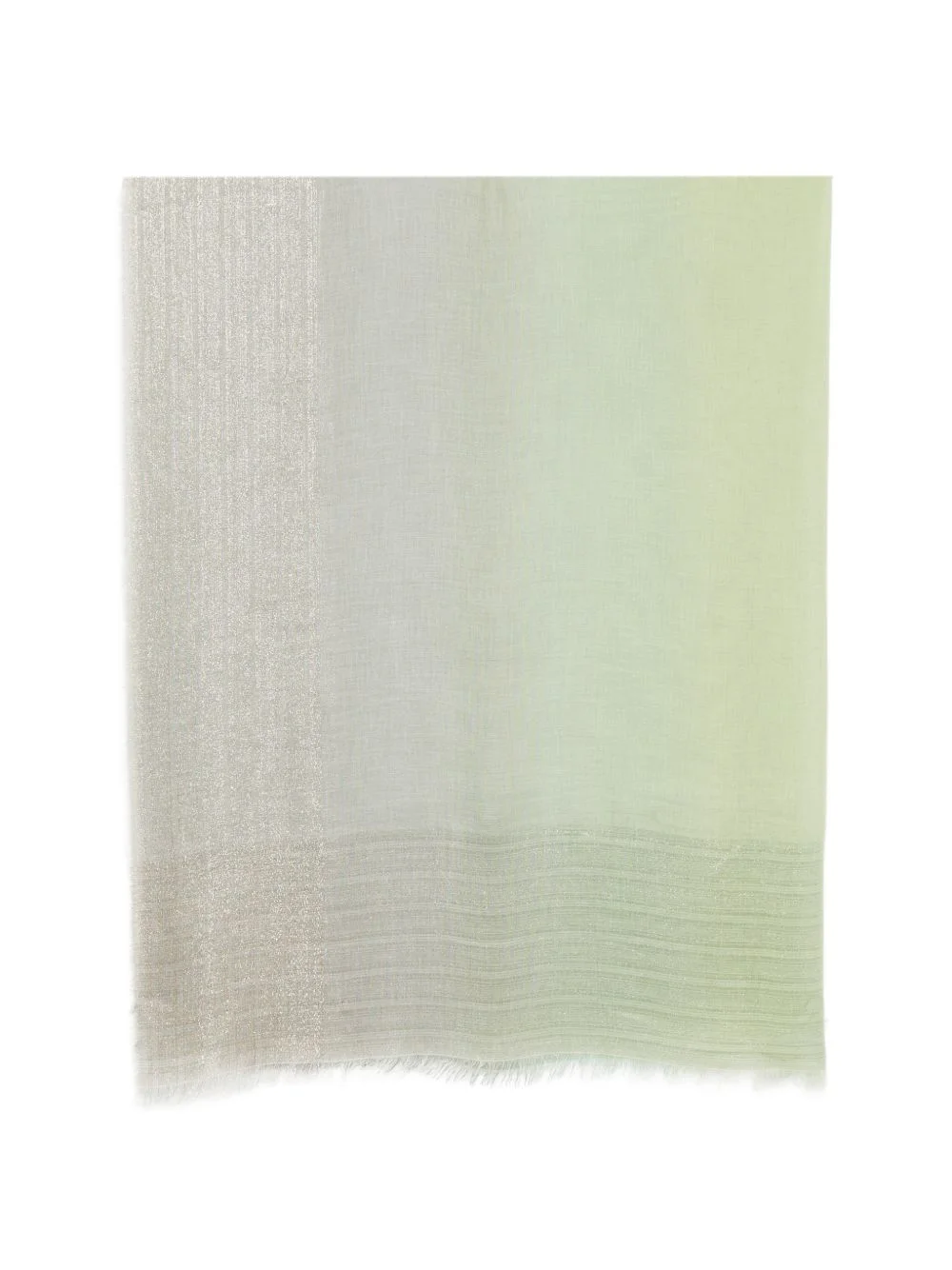 ombré metallic-thread scarf - 1