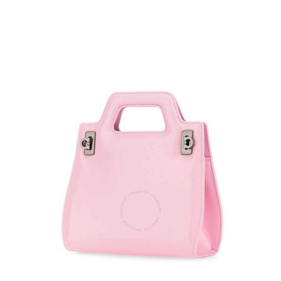 Ferragamo Mini Wanda Top Handle Leather Hand Bag - 3