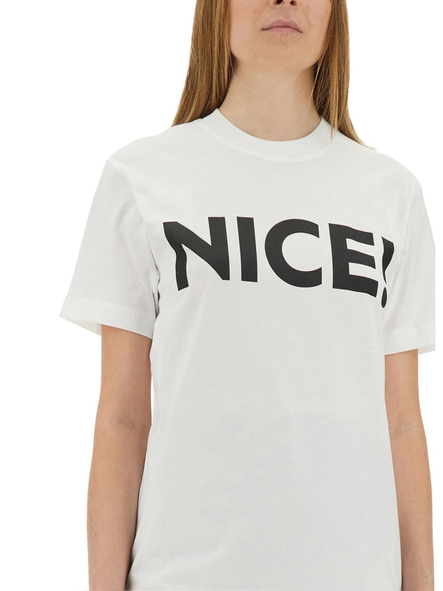 Moschino Women T-Shirt "Nice!" - 3