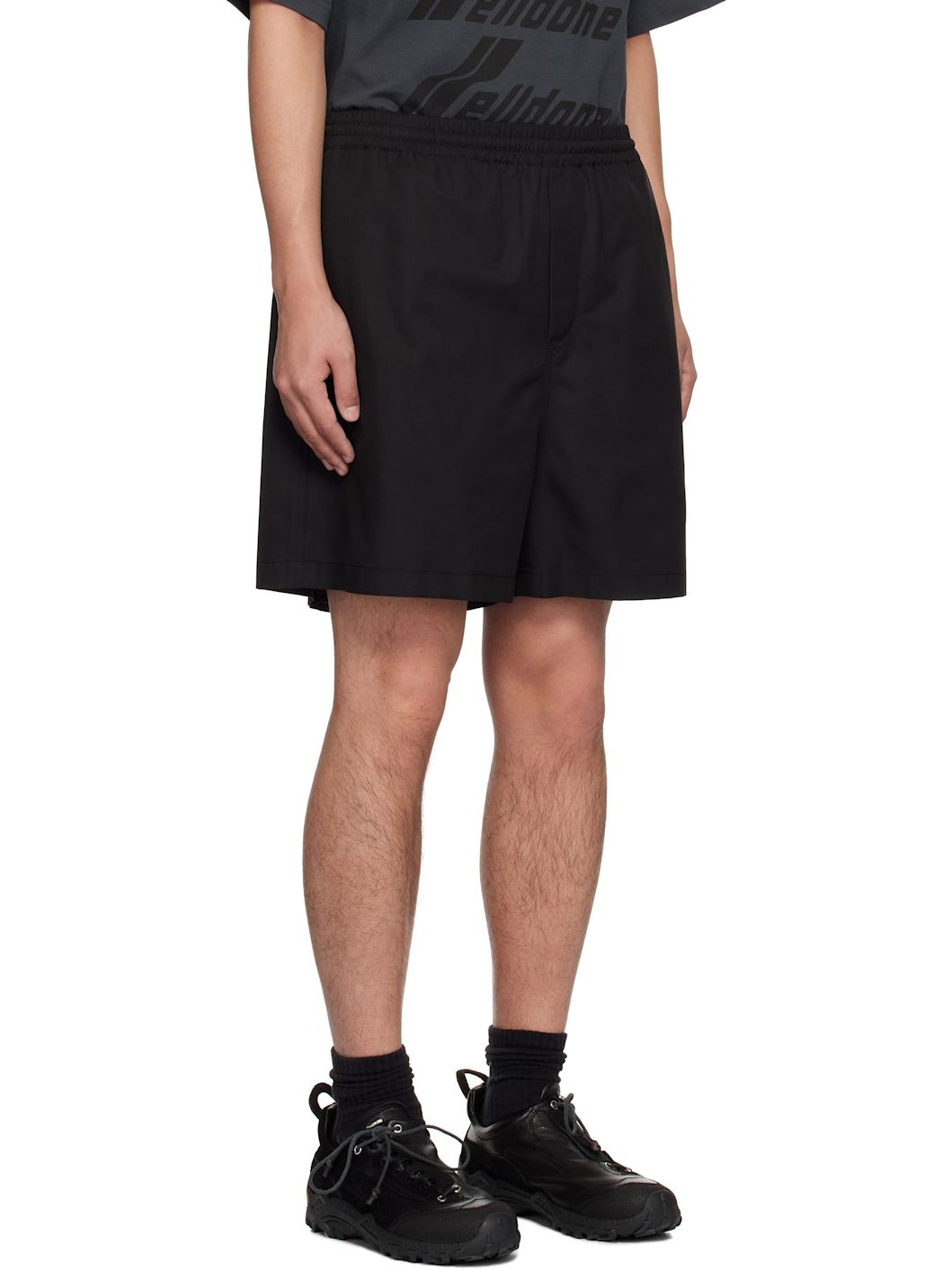 Black Track Shorts - 2