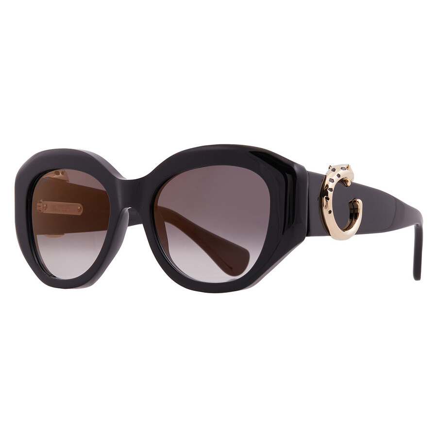 Cartier Panthere Grey Butterfly Ladies Sunglasses CT0502S 001 53 - 2