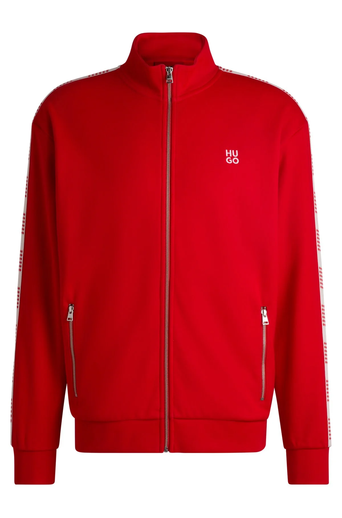 SWEATSHIRT WITH CHECKED TAPE - 1