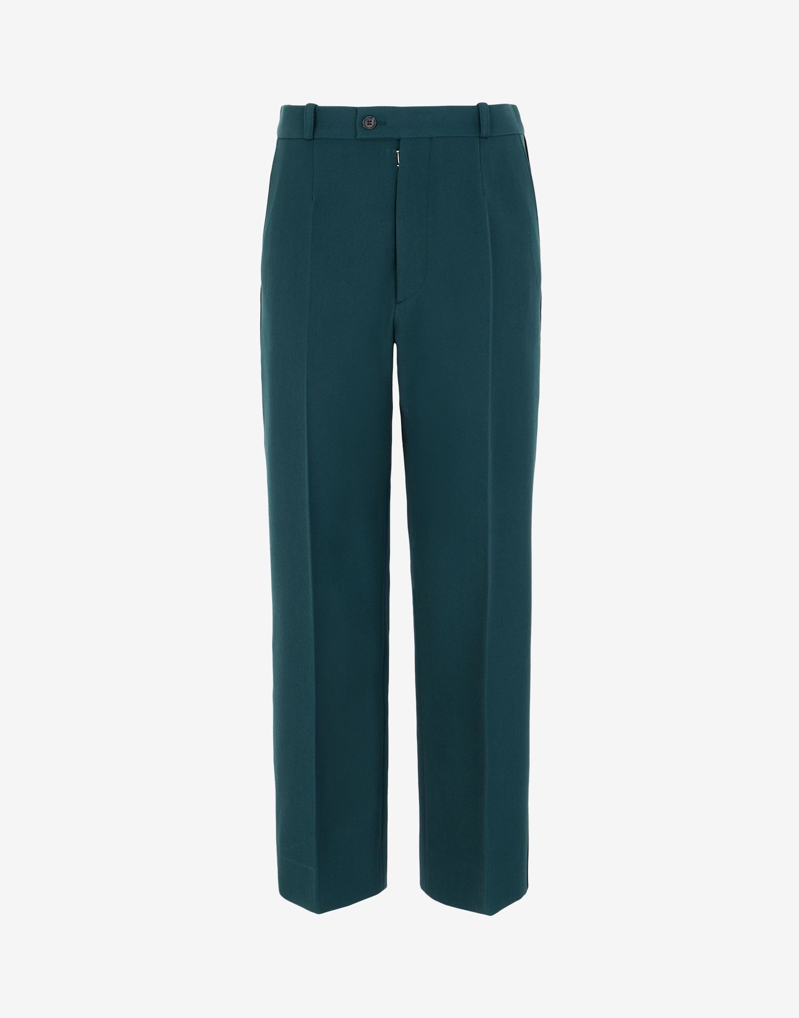Pleat cropped trousers - 1