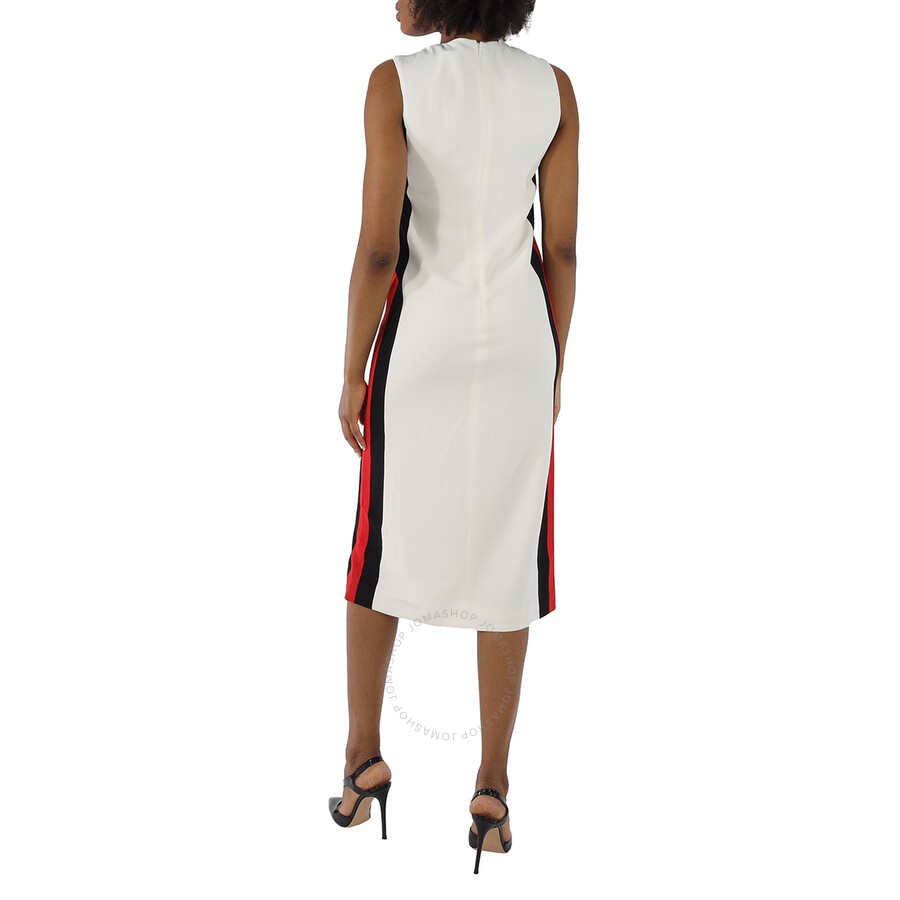 Burberry Ladies White Roundneck Sleevless Dress - 2
