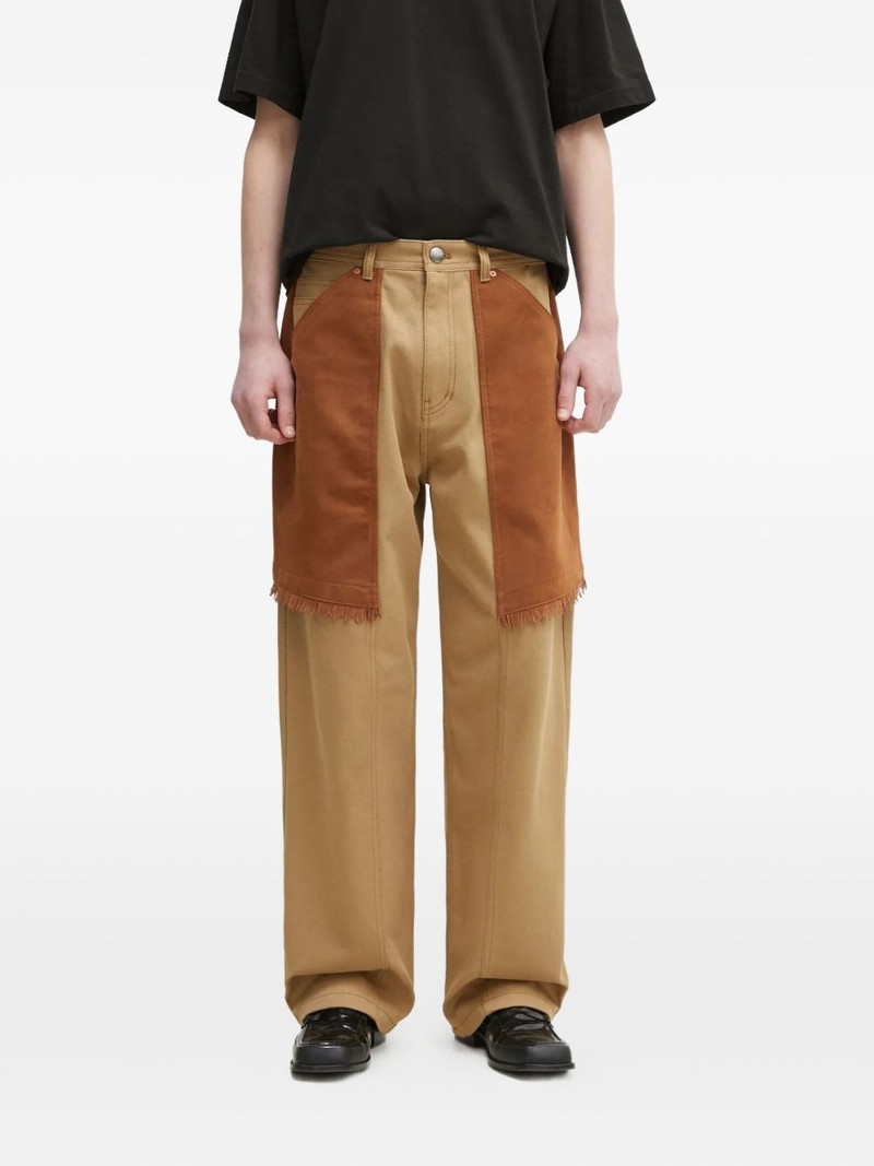 fringe-detail jeans 1