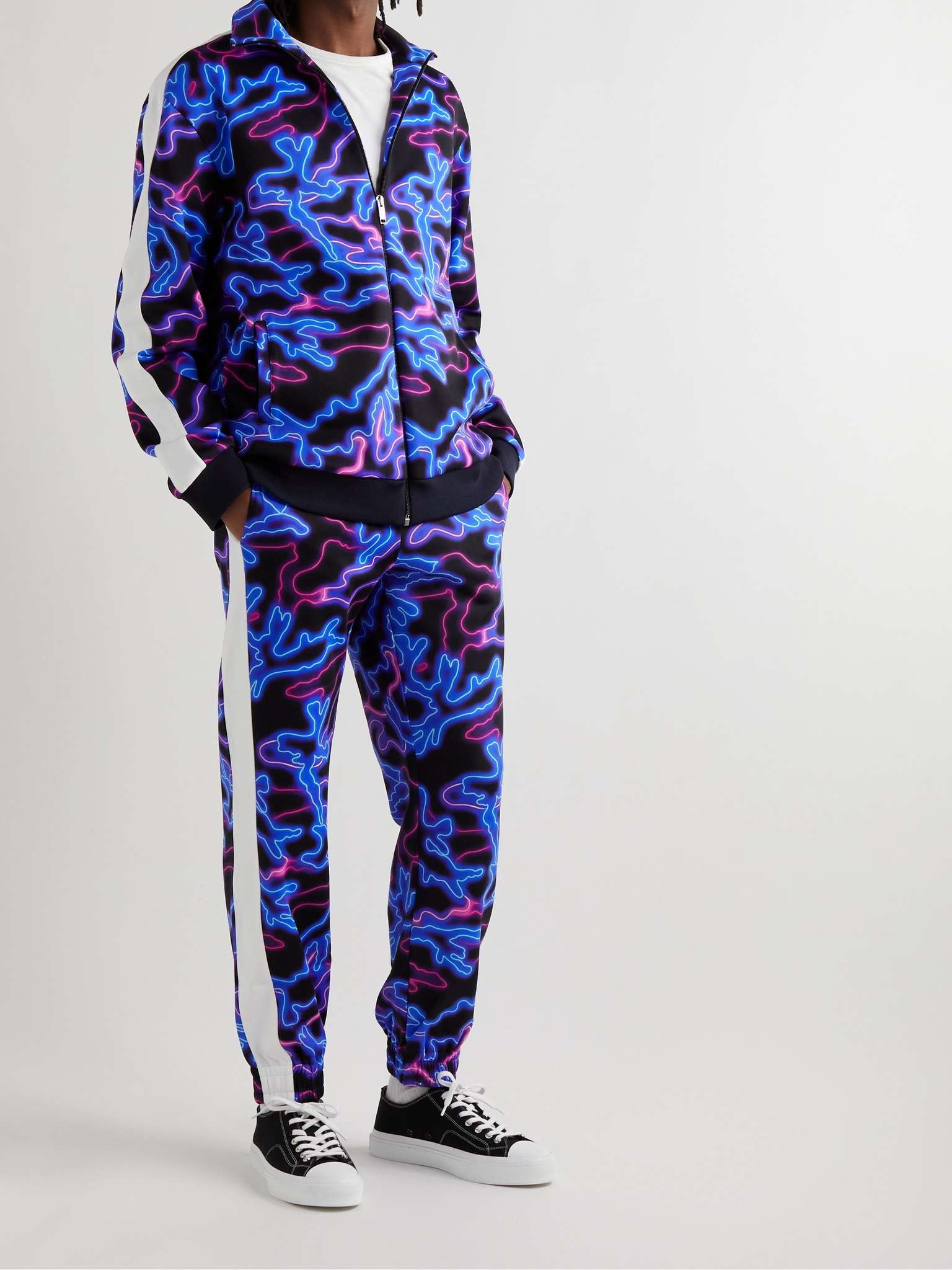 Tapered Printed Jersey Track Pants - 2
