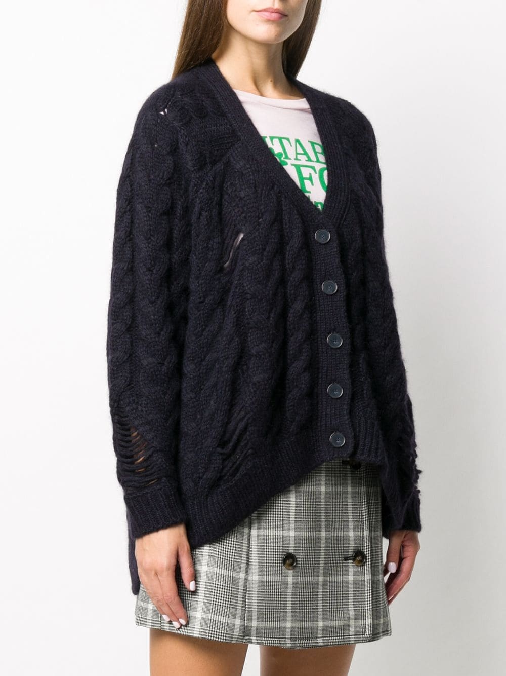 chunky knit cardigan - 3