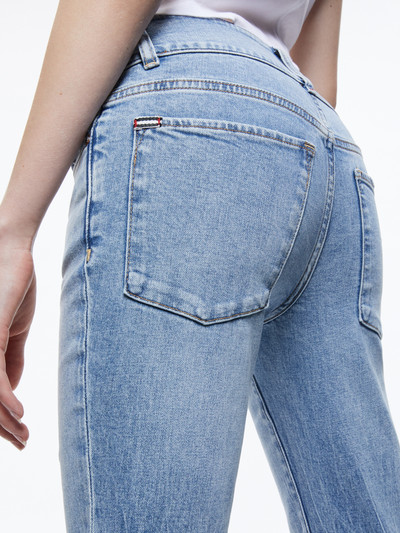 Alice + Olivia STACEY LOW RISE BELL BOTTOM JEAN outlook