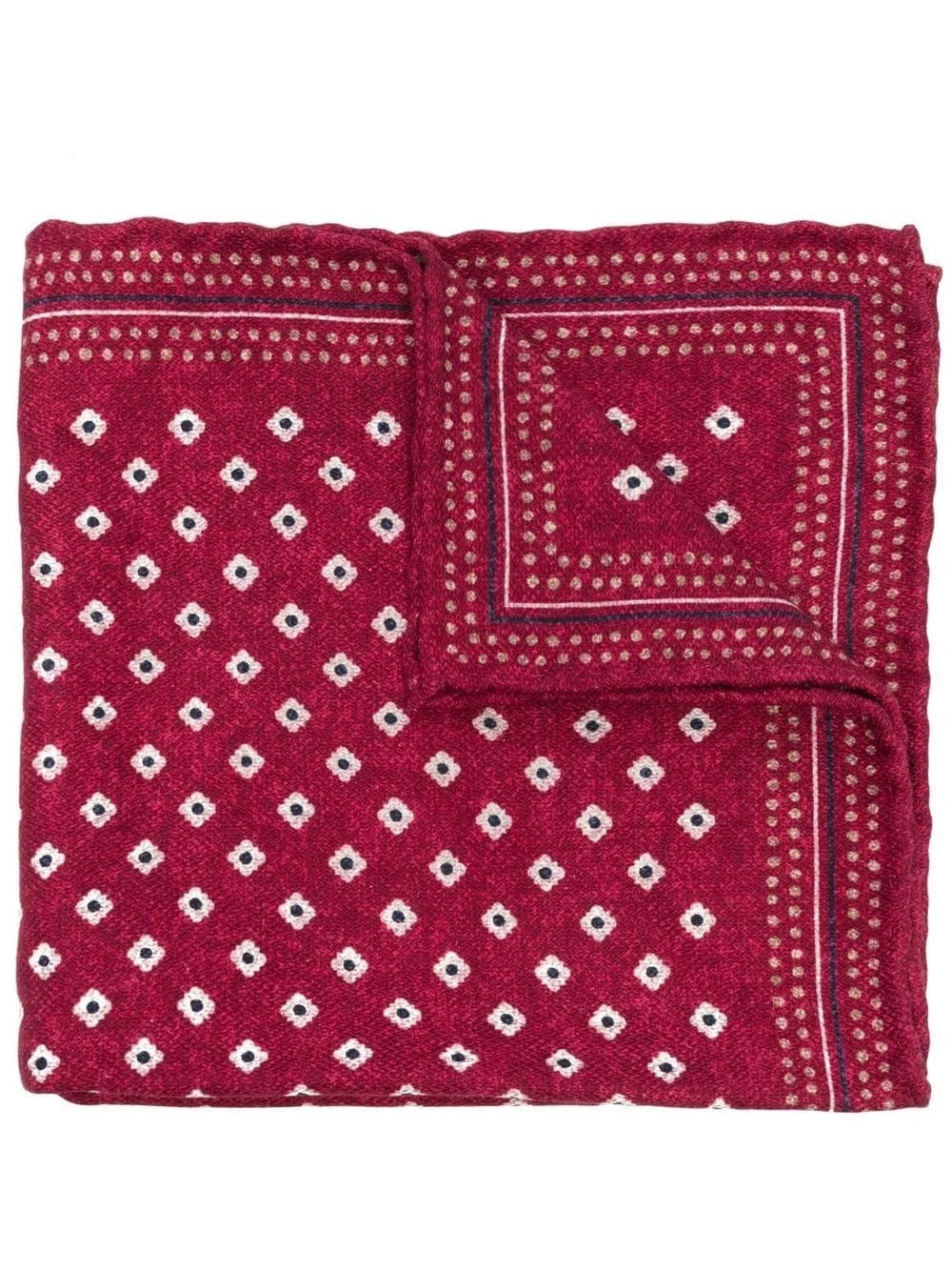 geometric-print pocket-square - 1