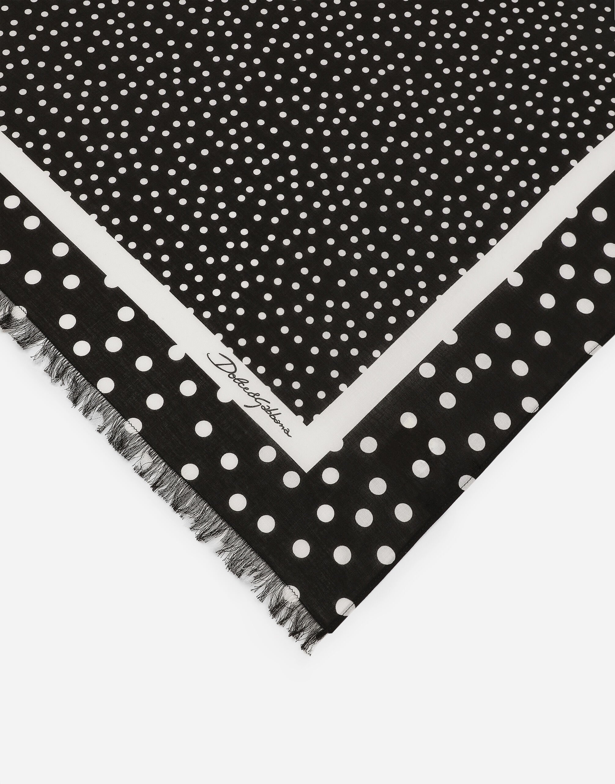 Cotton sarong with polka-dot print (110x190) - 2