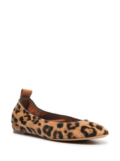 Lanvin leopard-print ballerina shoes outlook