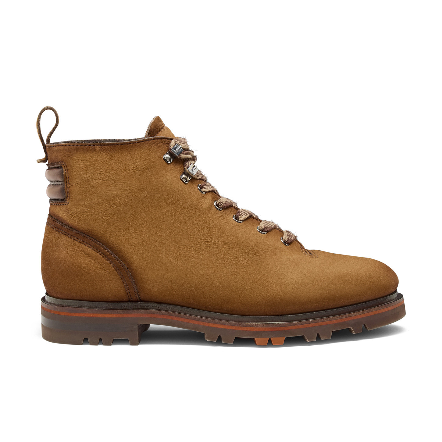 Men's light brown nubuck hiking boot - 1