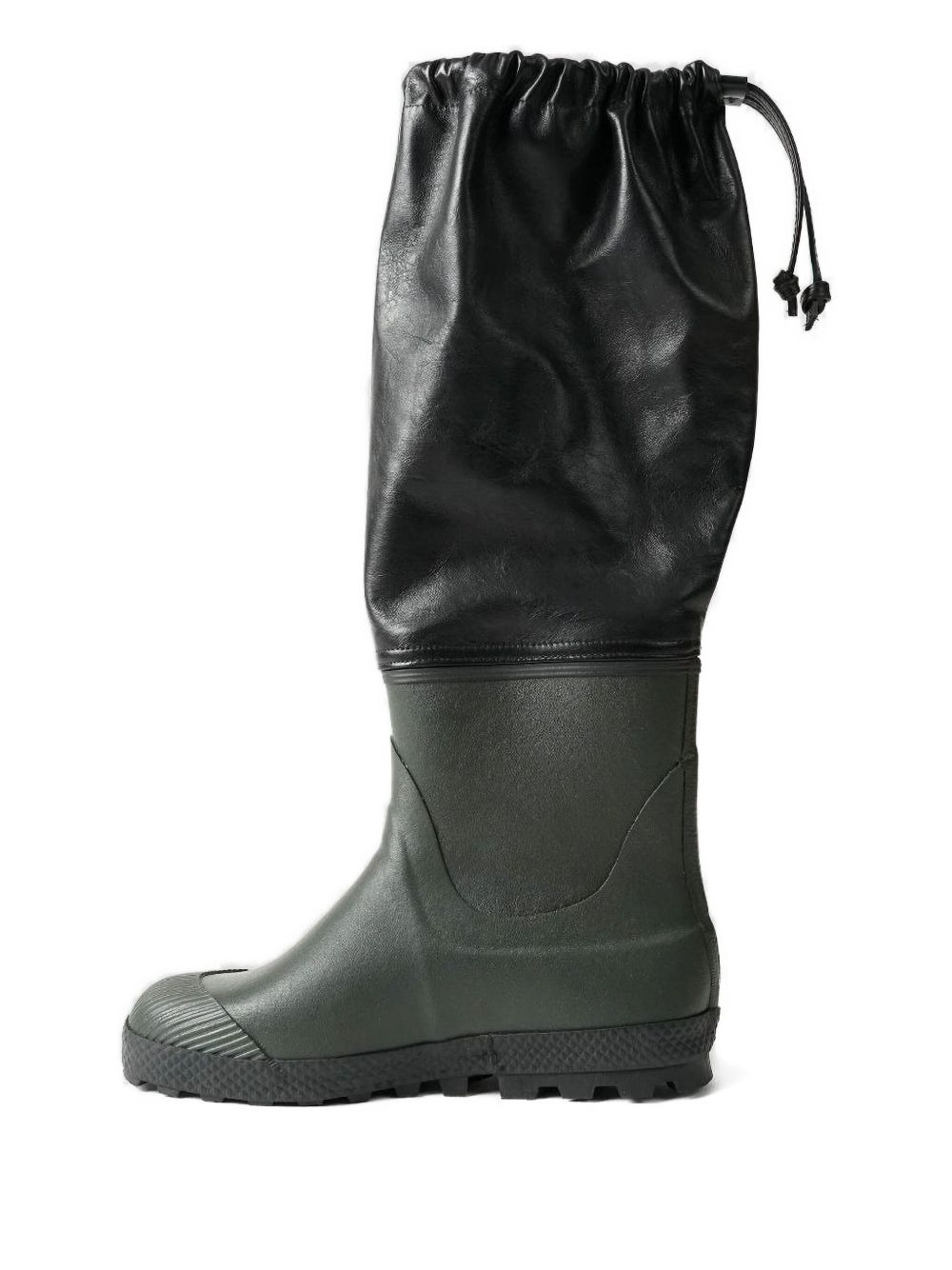leather-top rain boots - 3