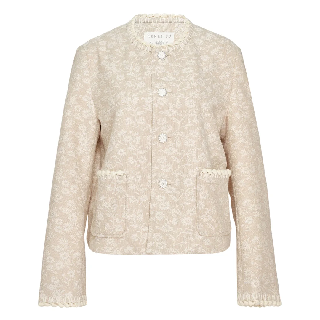 Floral Motif Jacket - 1
