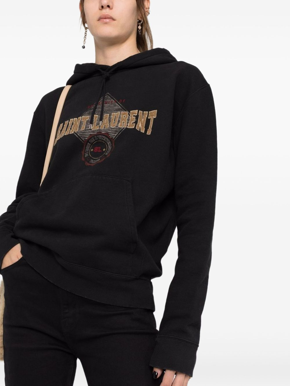 Empiecement logo hoodie - 4
