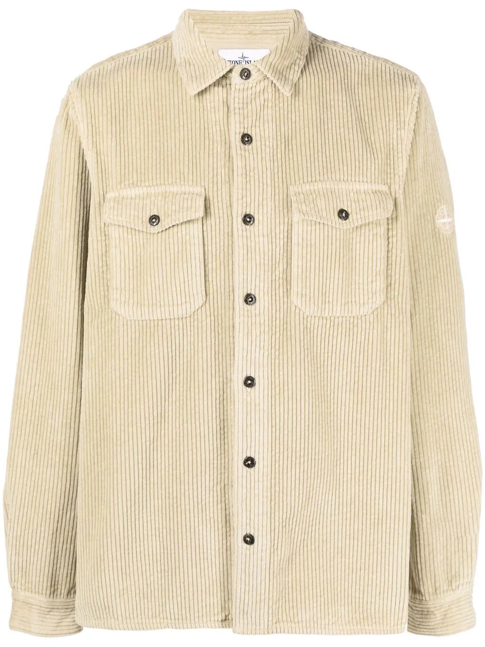 buttoned corduroy shirt - 1