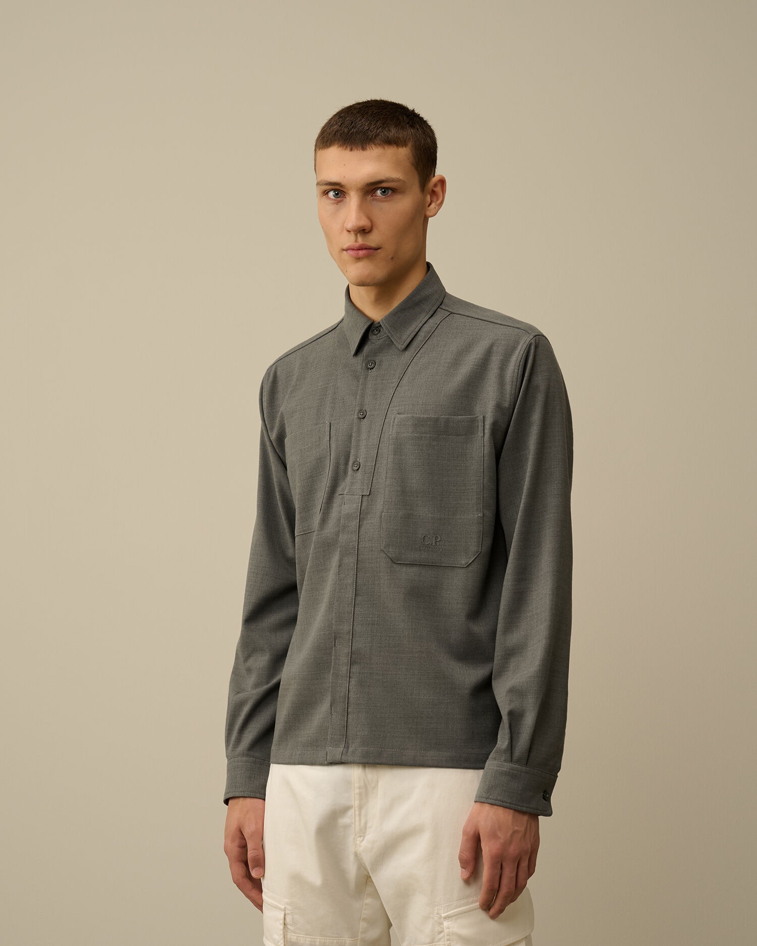 Wool Gabardine Shirt - 3