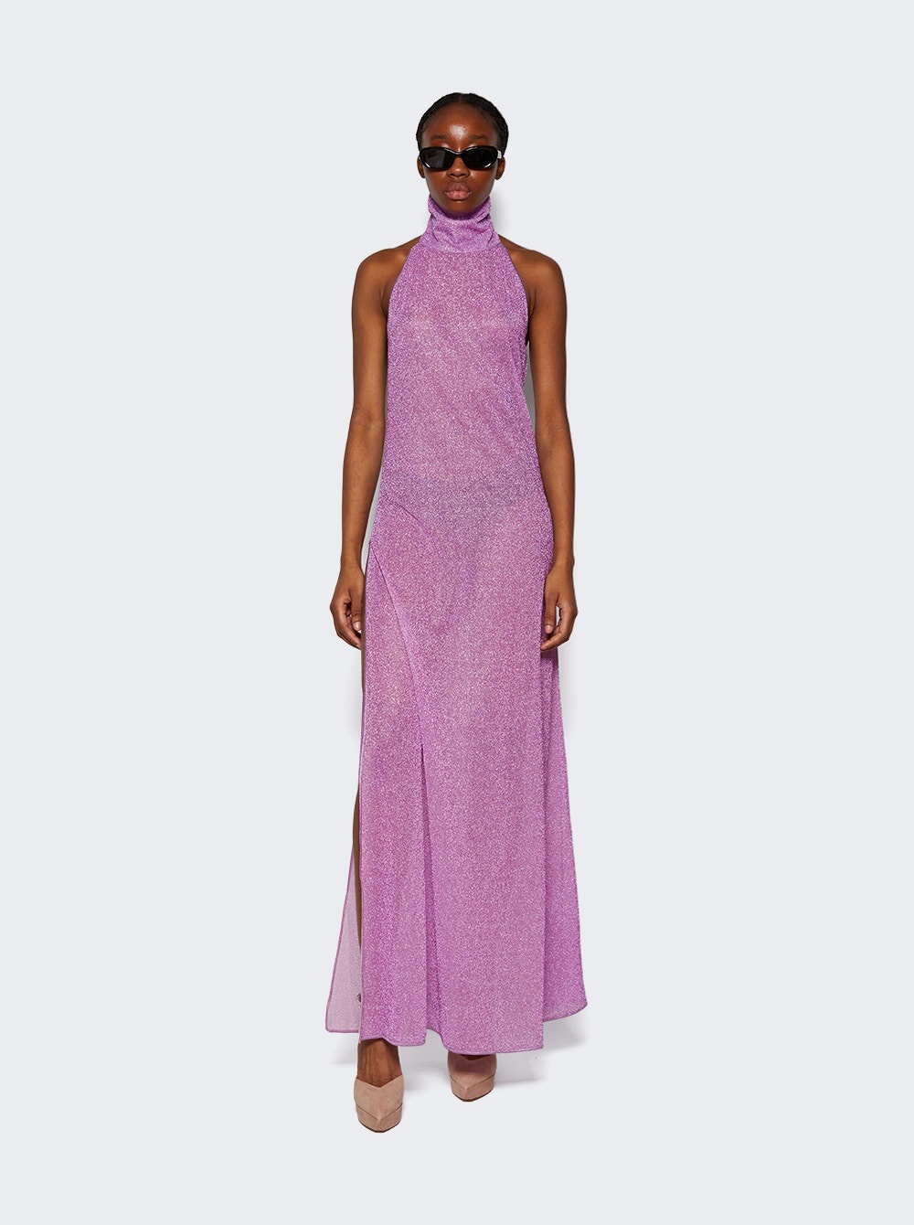Turtleneck Dress Lilac - 2