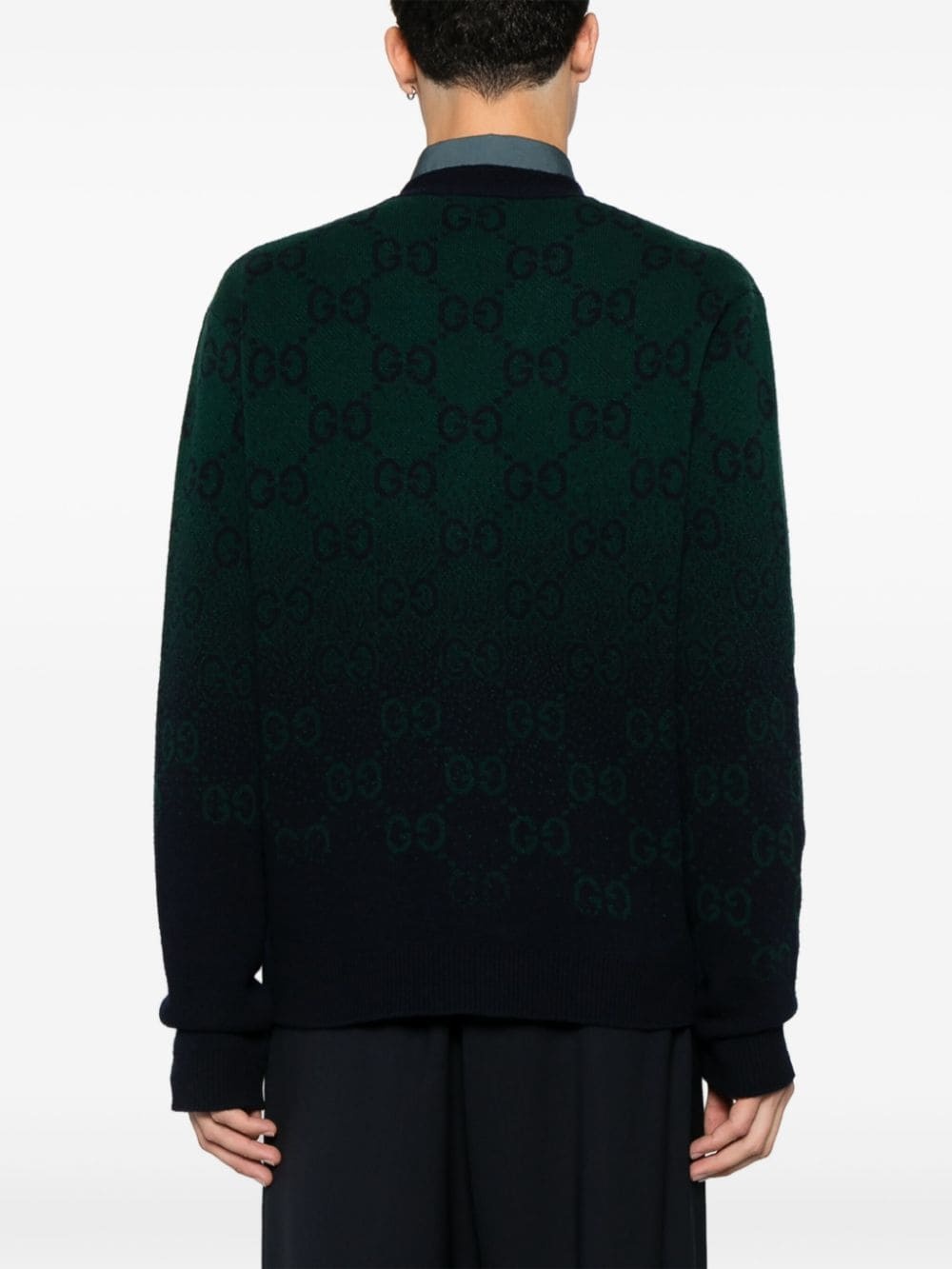 GG degradé-jacquard cardigan - 4