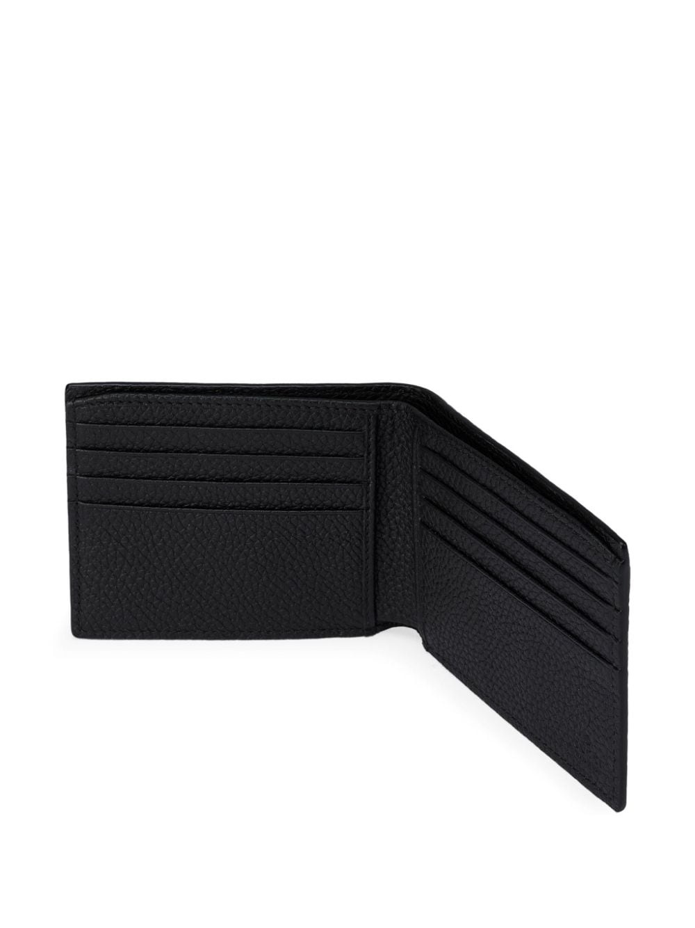 logo-lettering leather wallet - 5