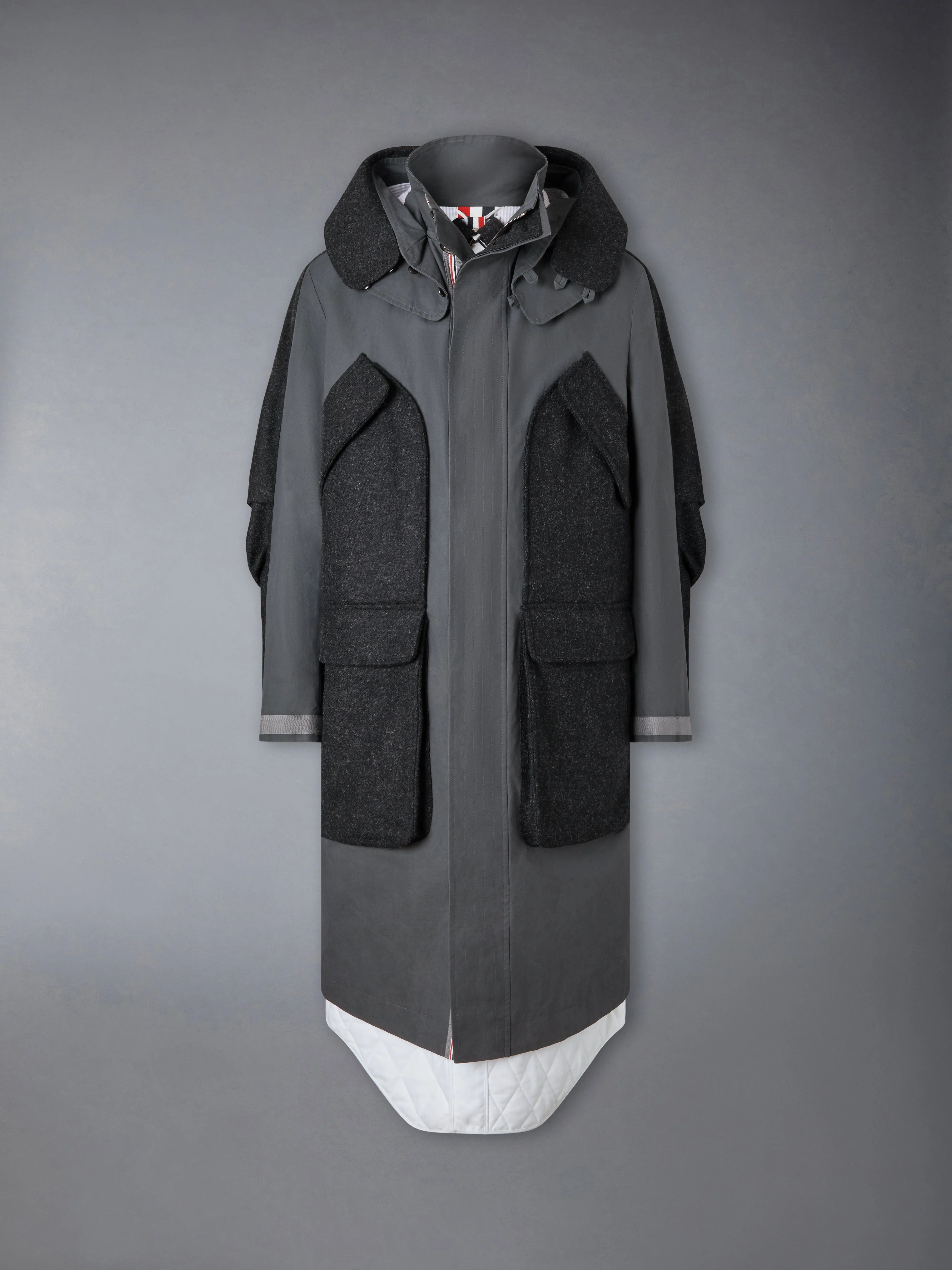 OILED CLOTH TAILORED PARKA - 1
