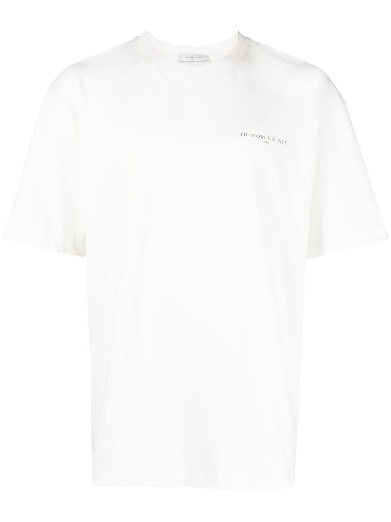 Black Pearl Roses logo-print T-shirt 1