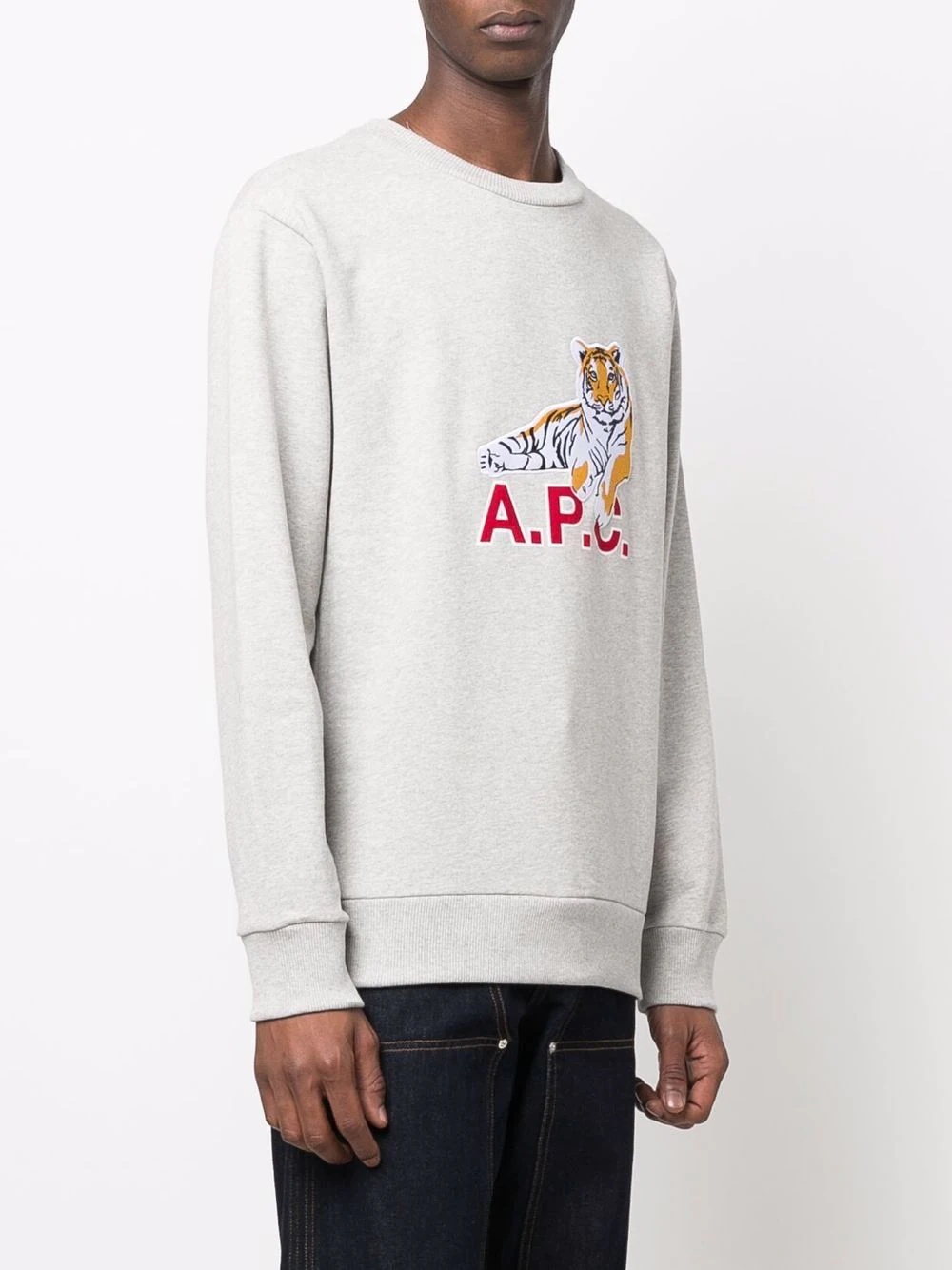 logo-print cotton sweatshirt - 4