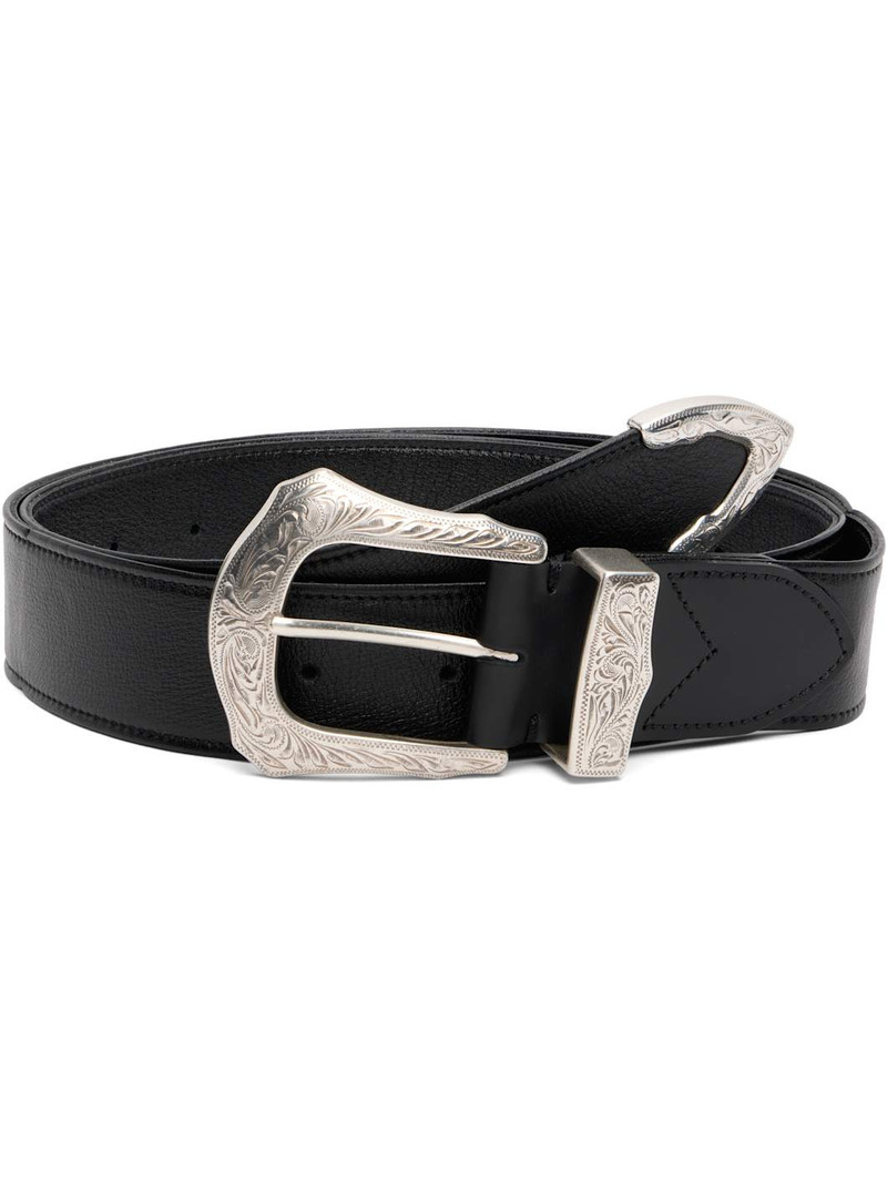 Black Buckle Wide Belt 1