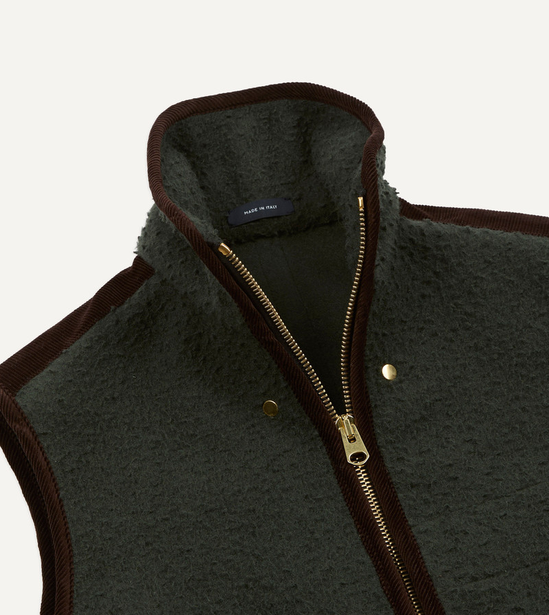 Green Casentino Fleece Gilet 9