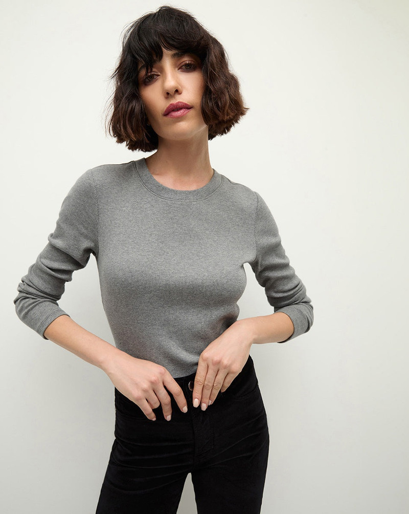 VERONICA BEARD PRUITT LONG-SLEEVE TEE outlook