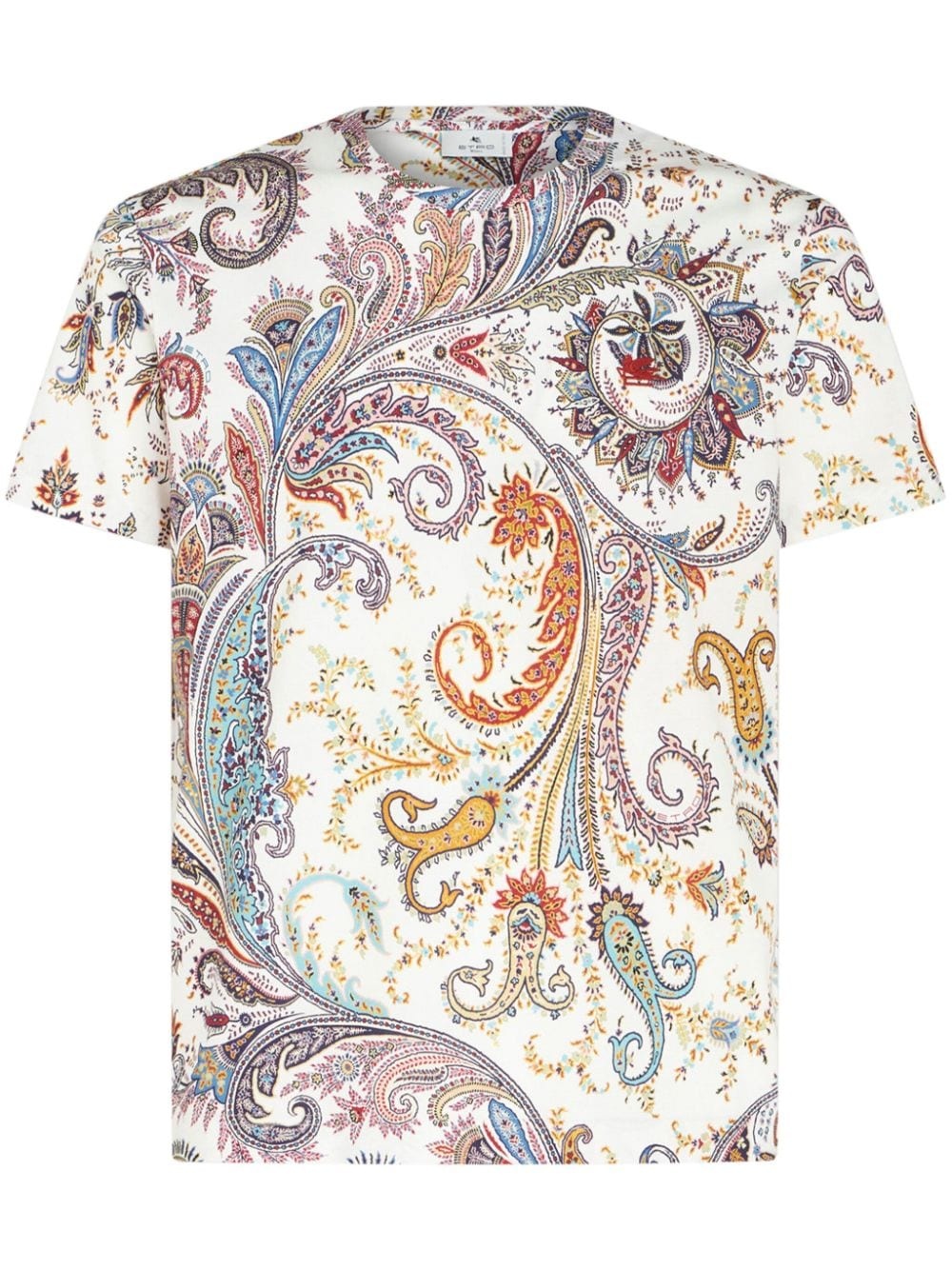 paisley-print cotton T-shirt - 1