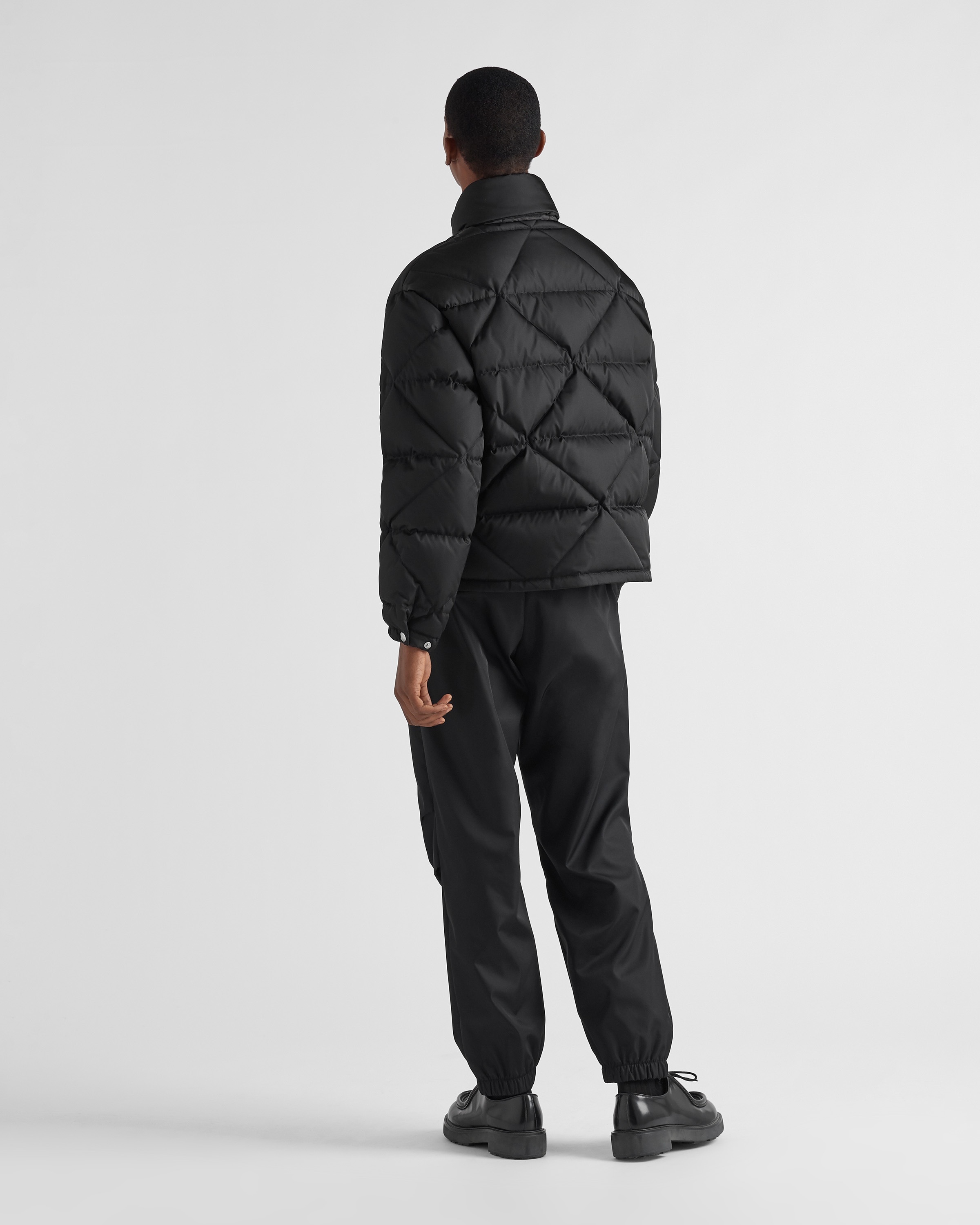 Medium-length Re-Nylon down jacket