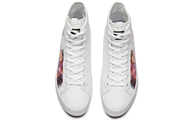 (WMNS) ANTA Life Series Sneakers Canvas High 'Shanghai' 12948620-1 - 3
