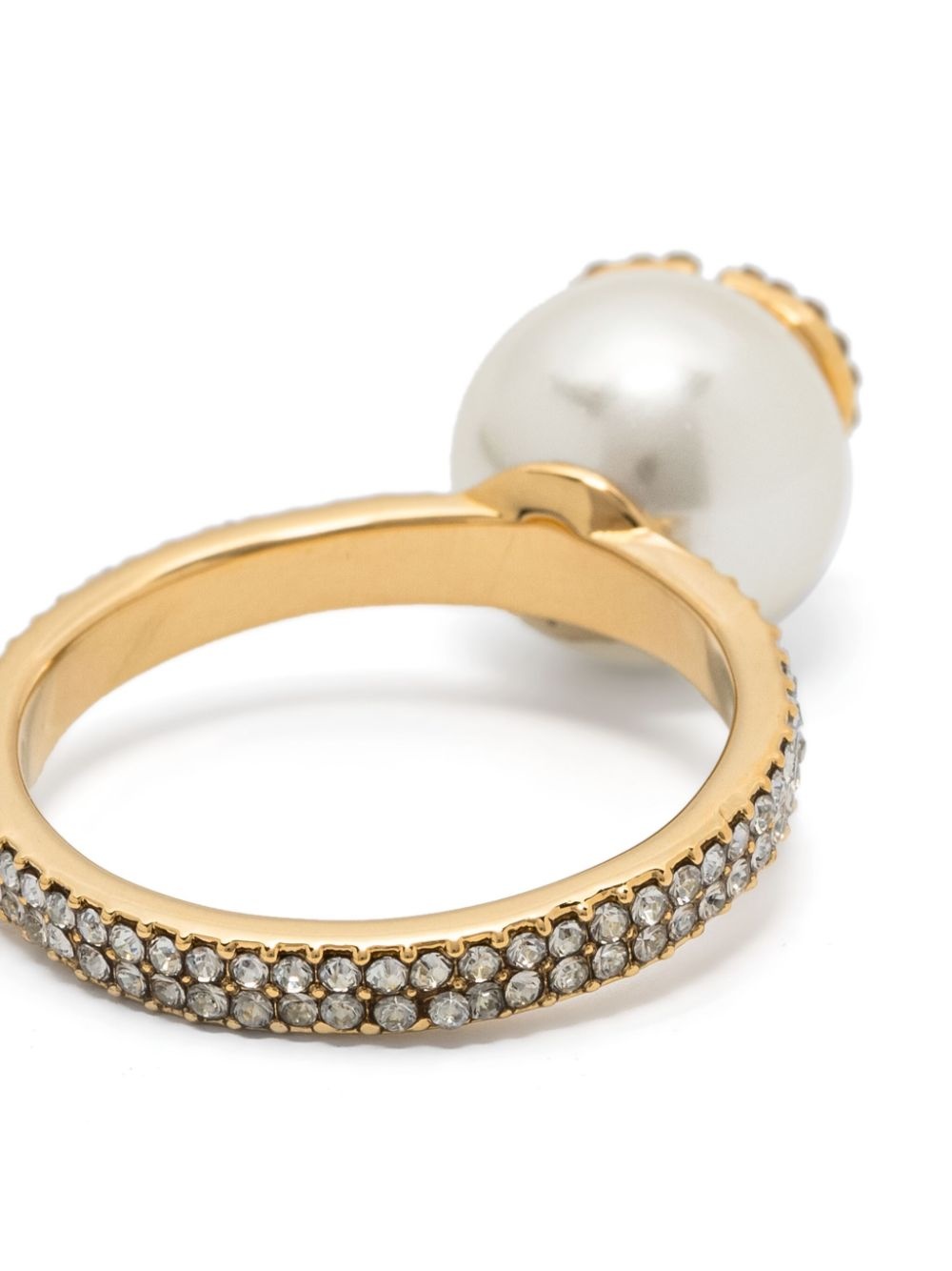 VLogo Signature faux-pearl ring - 3