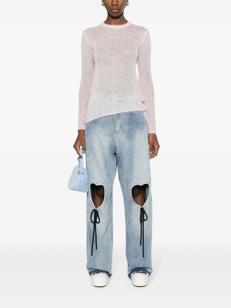 KENZO ribbed open-knit jumper outlook