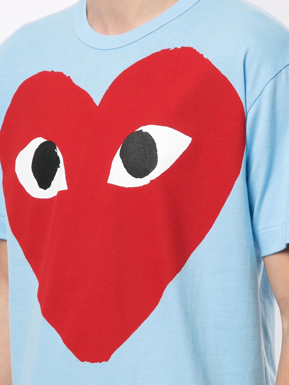 heart print crewneck T-shirt - 5