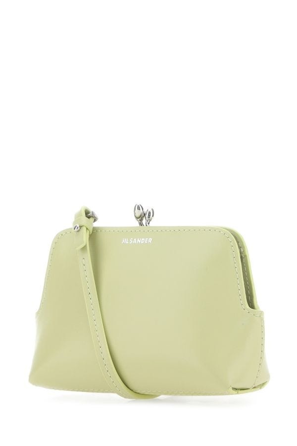 Pastel green leather micro Goji crossbody bag - 2