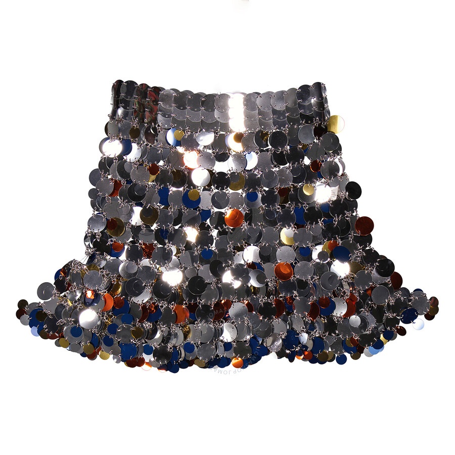 Rabanne Embellished Chainmail Mini Skirt - 5