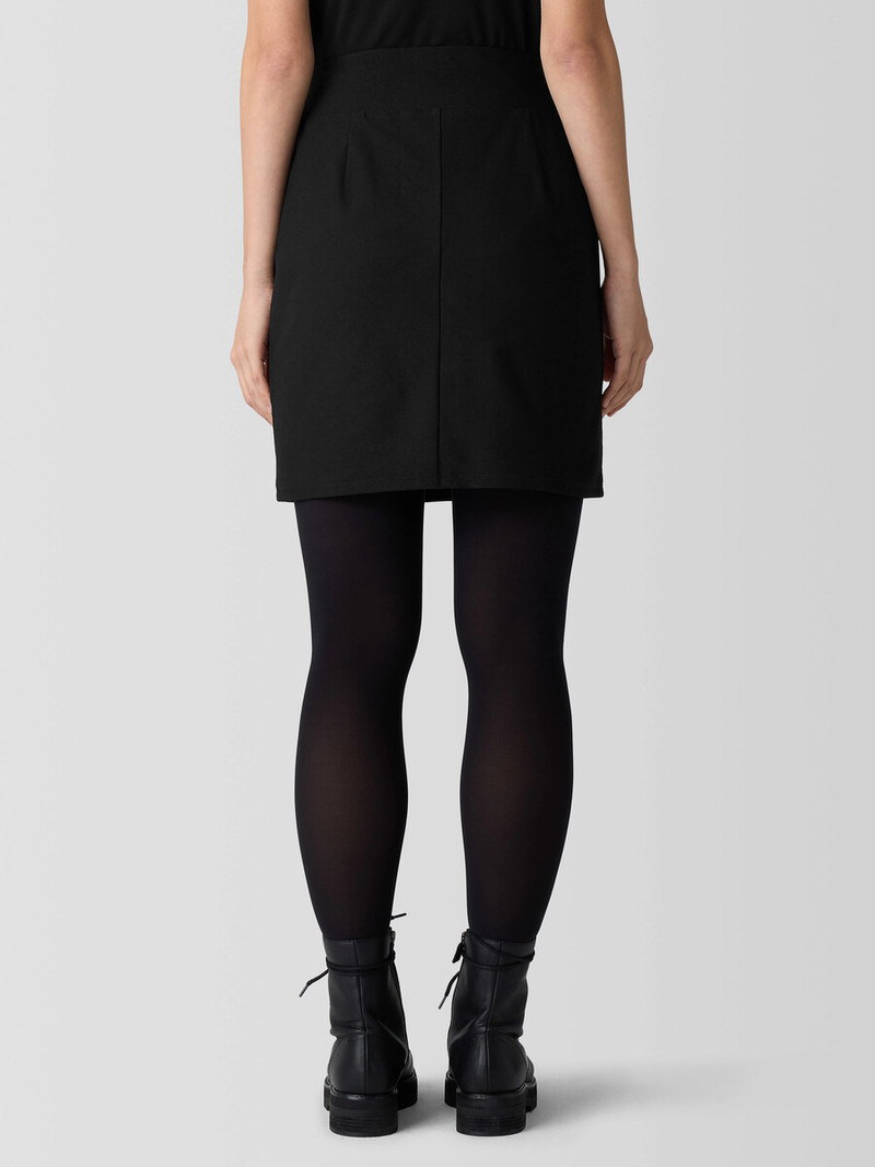 Washable Stretch Crepe Mini Skirt 3