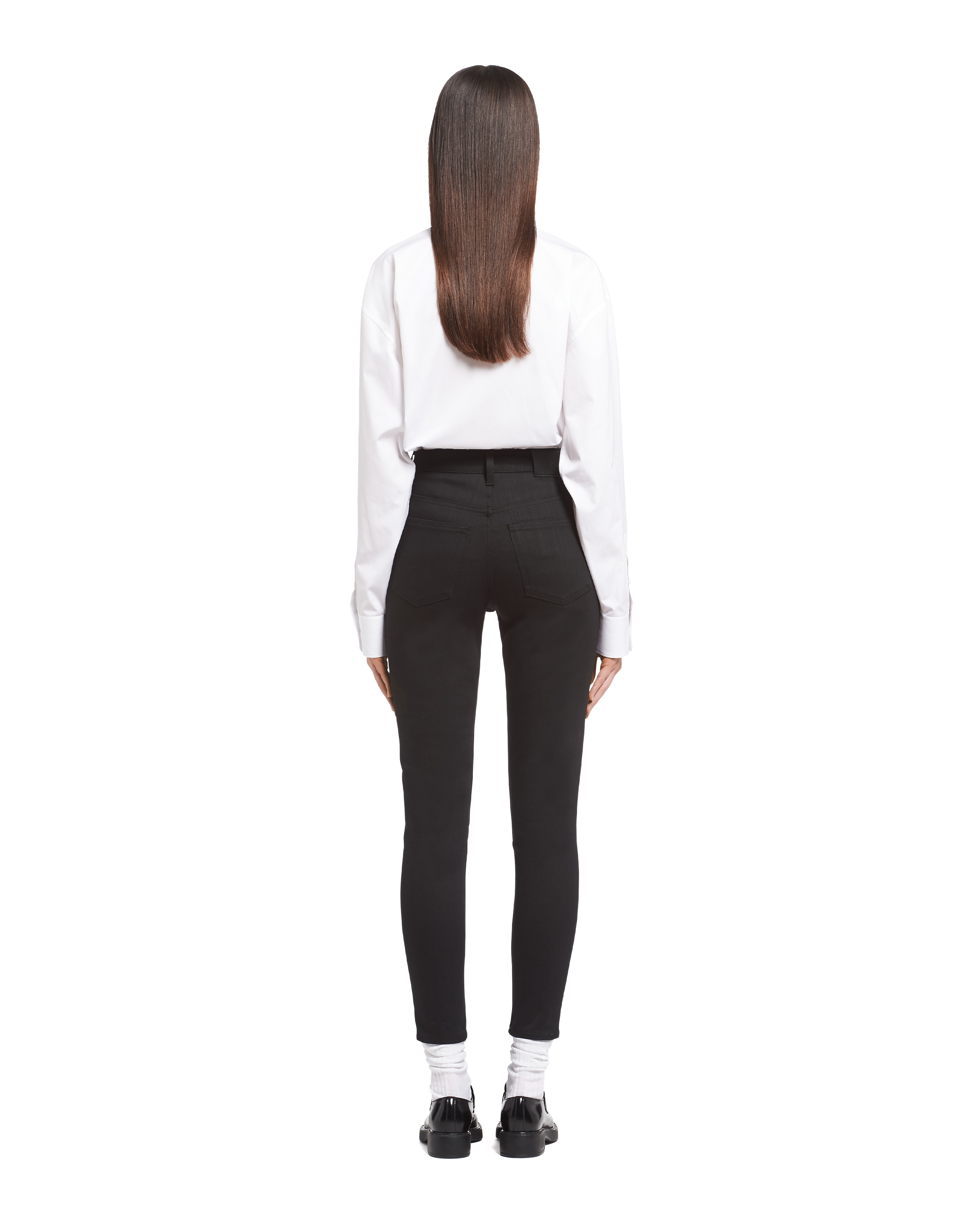 Stretch denim five-pocket jeans - 4