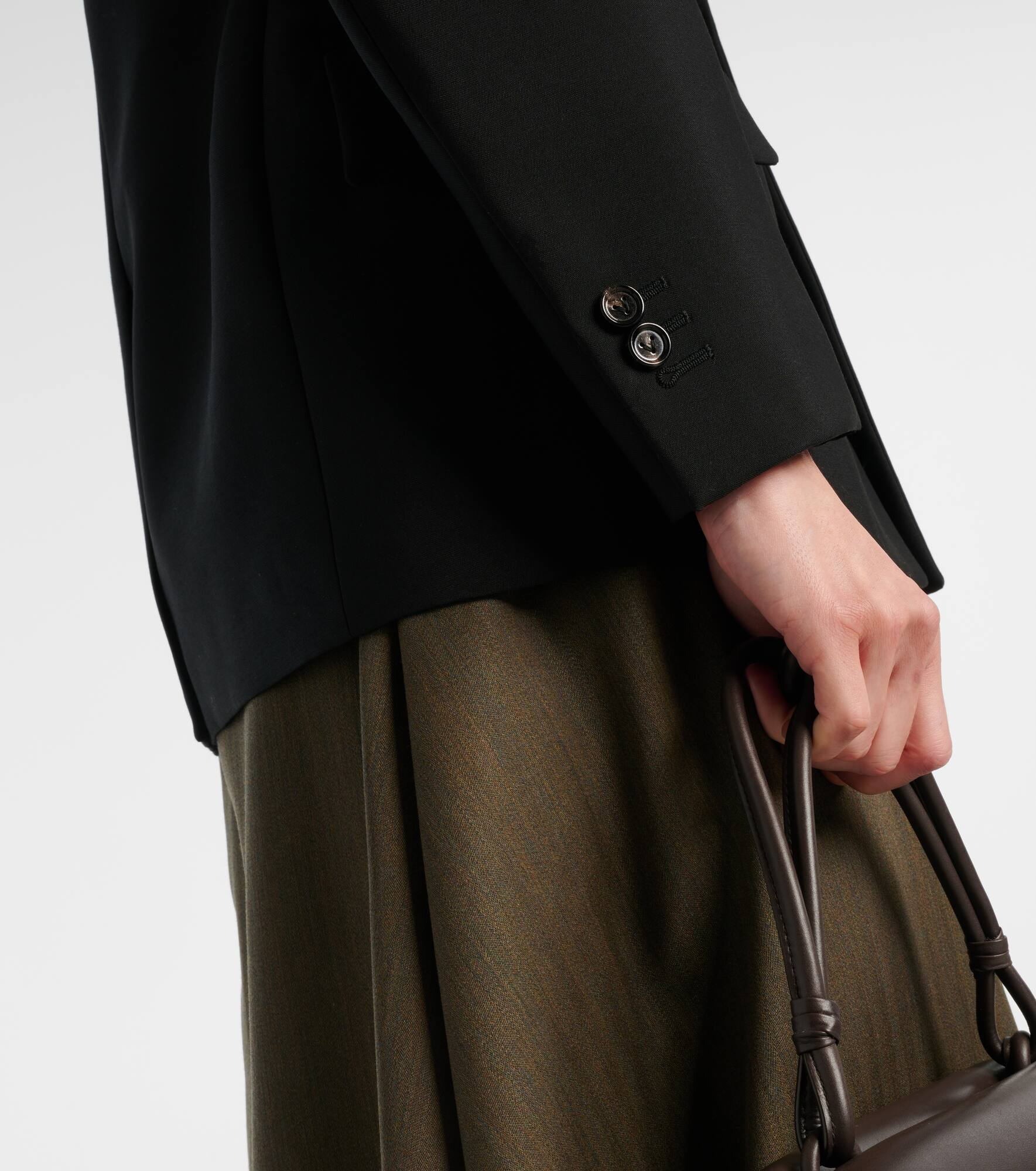 Single-breasted wool blazer - 5