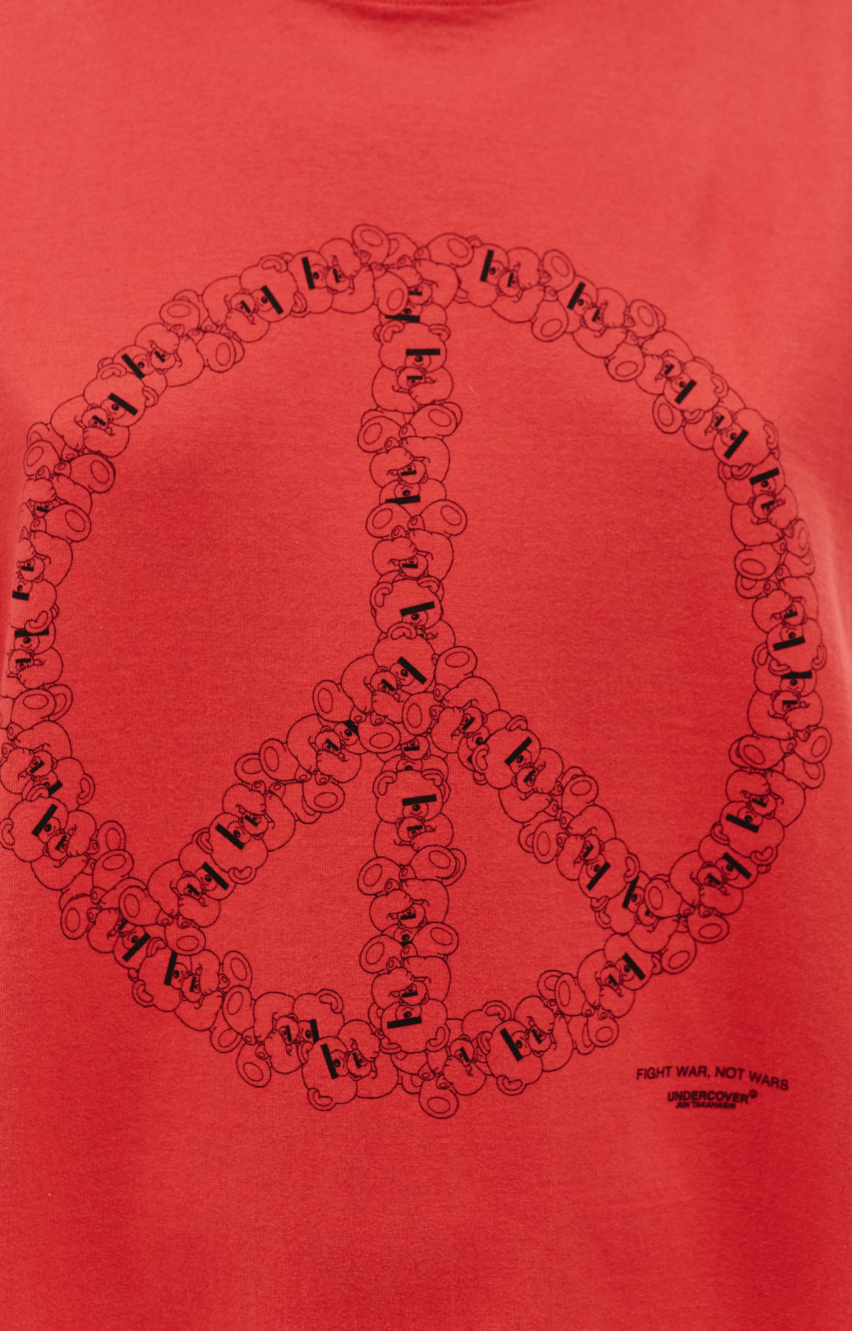 PEACE SIGN T-SHIRT IN RED - 3