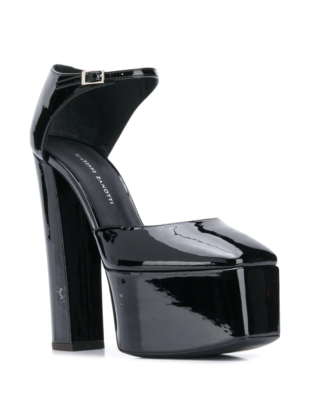 patent leather plateau pumps  - 2