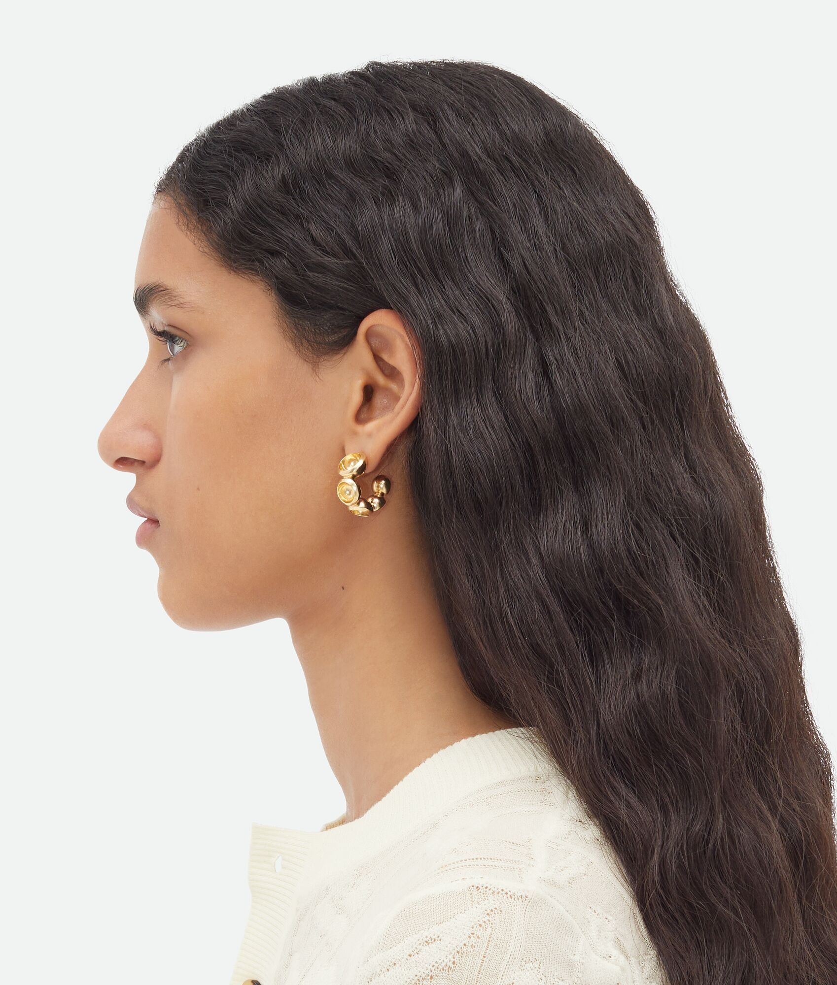 Concave Hoop Earrings - 4