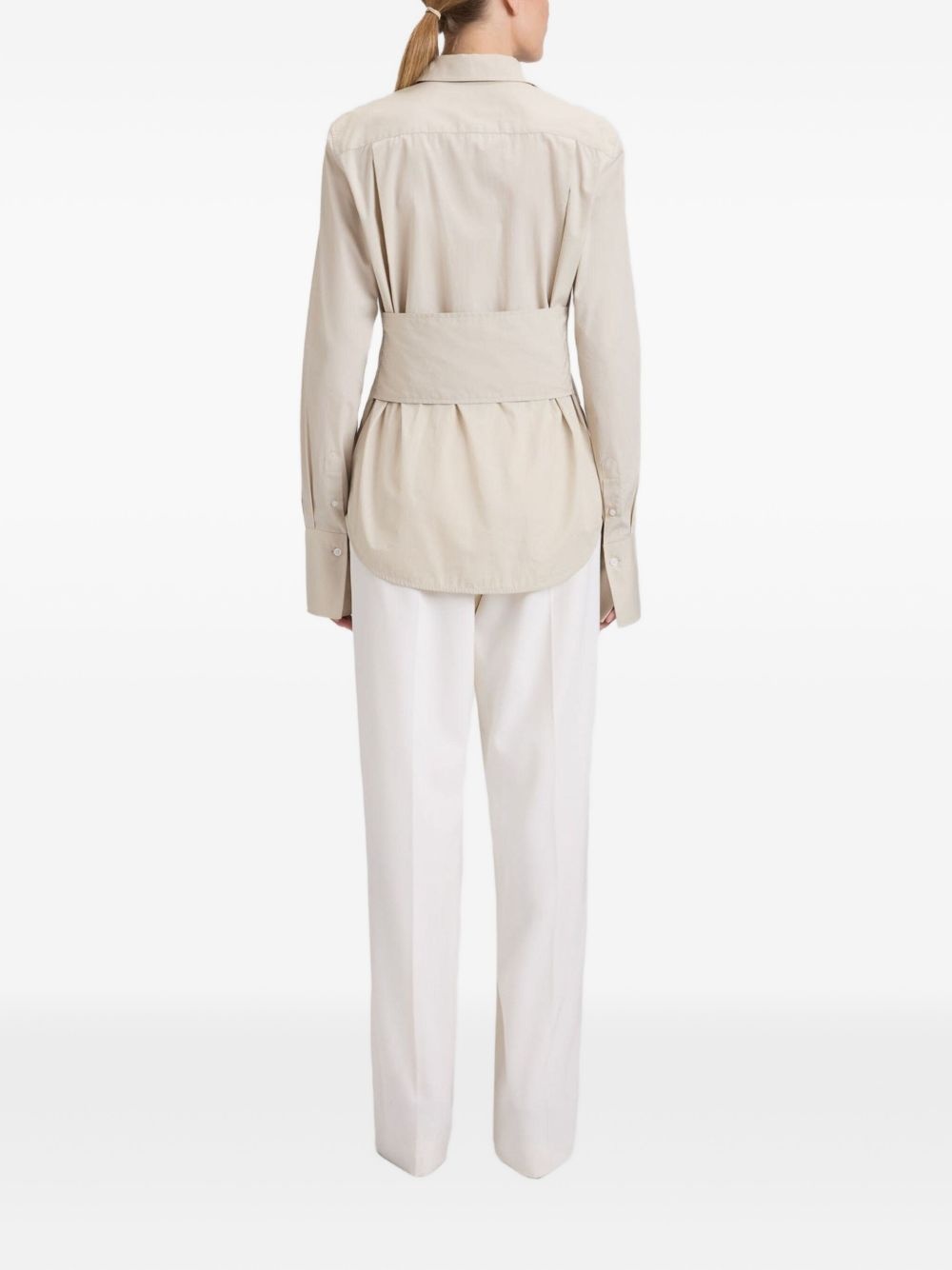 button-fastening shirt - 4